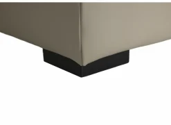 Hoeksalon Walk 380x303cm - leder - grijs met relax