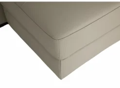 Hoeksalon Walk 380x303cm - leder - grijs met relax