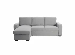 Hoeksalon Zenith 243x156cm - stof - grijs - 2 persoons met slaapfunctie