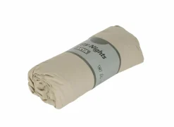 Hoeslaken Arya 180x200cm - katoen - zand