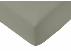 Hoeslaken Arya 90x200cm - katoen - olijf