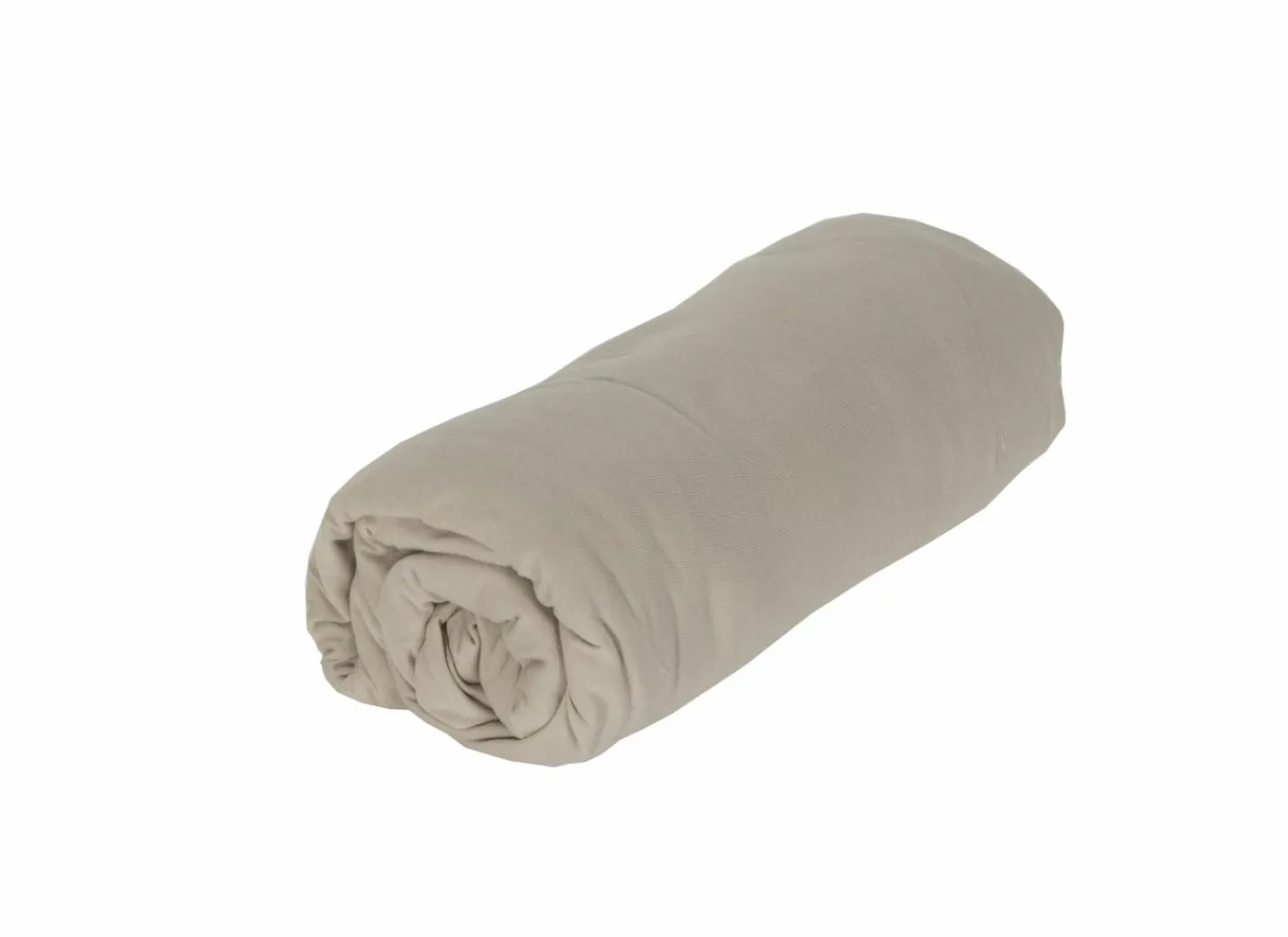 Hoeslaken Lauren 90x200cm - jersey katoen - mastiek