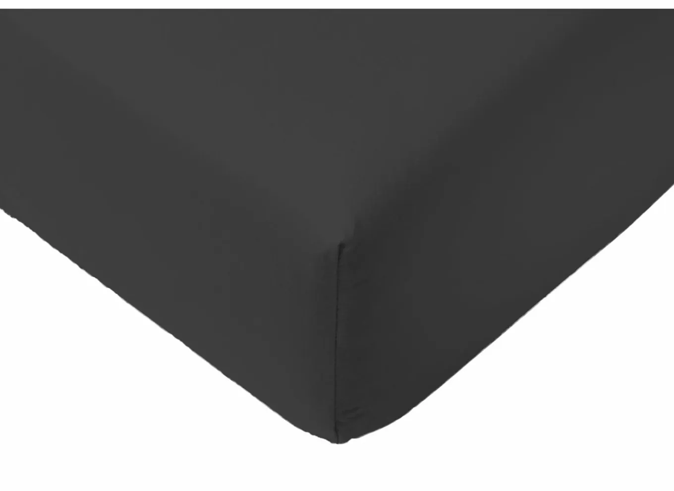 Hoeslaken Lauren 140x200cm - jersey katoen - antraciet