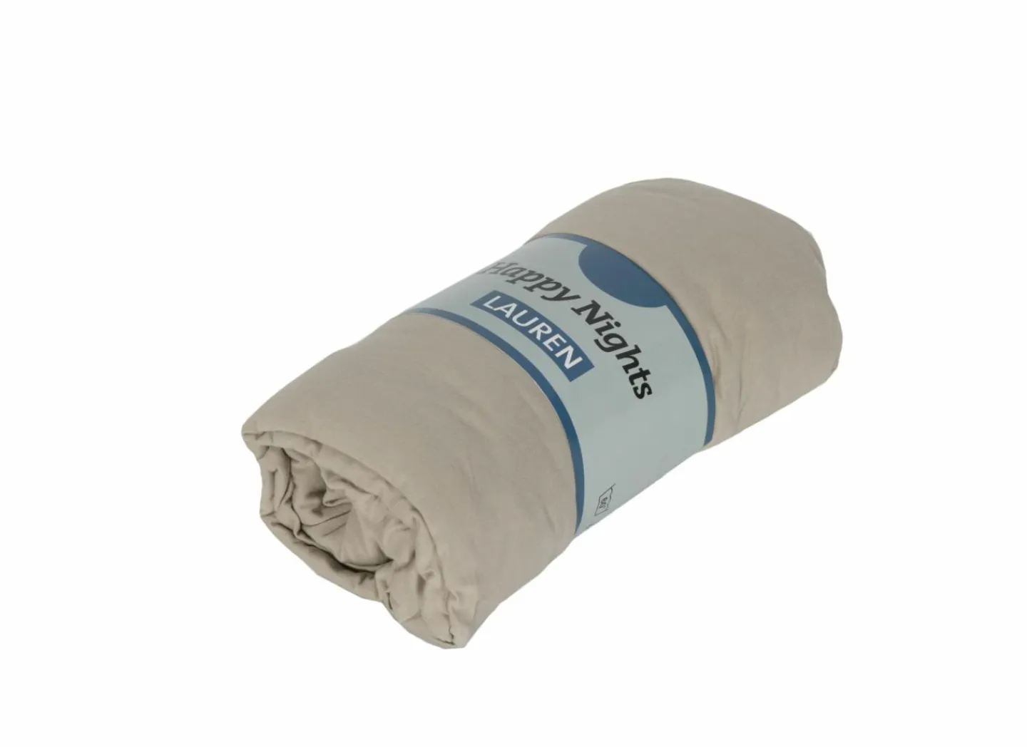 Hoeslaken Lauren 140x200cm - jersey katoen - mastiek