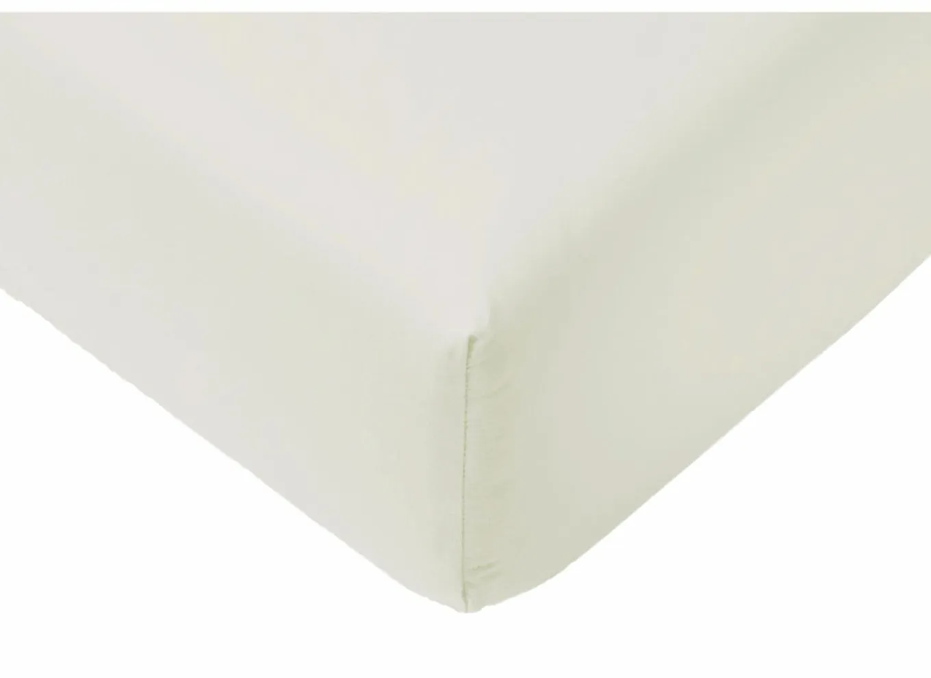 Hoeslaken Lauren 90x200cm - jersey katoen - gebroken wit