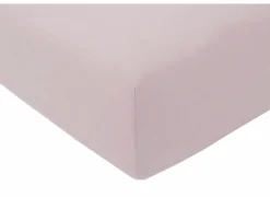 Hoeslaken Venturo 90x200cm - flanel - roze