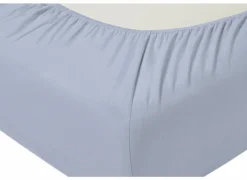 Hoeslaken Venturo 90x200cm - flanel - ciel