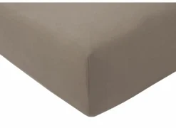 Hoeslaken Venturo 90x200cm - flanel - taupe