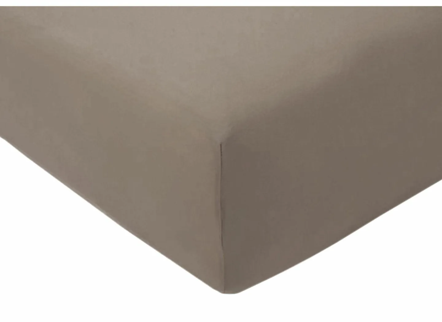 Hoeslaken Venturo 90x200cm - flanel - taupe