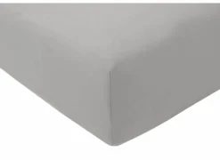 Hoeslaken Venturo 160x200cm - flanel - grijs