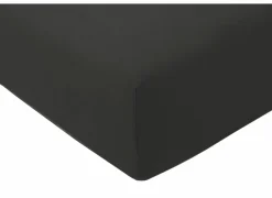 Hoeslaken Venturo 160x200cm - flanel - antraciet