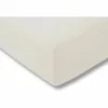 Hoeslaken 90/120X200/220 jersey katoen ecru