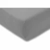 Hoeslaken 90/120x200/220cm jersey katoen grijs