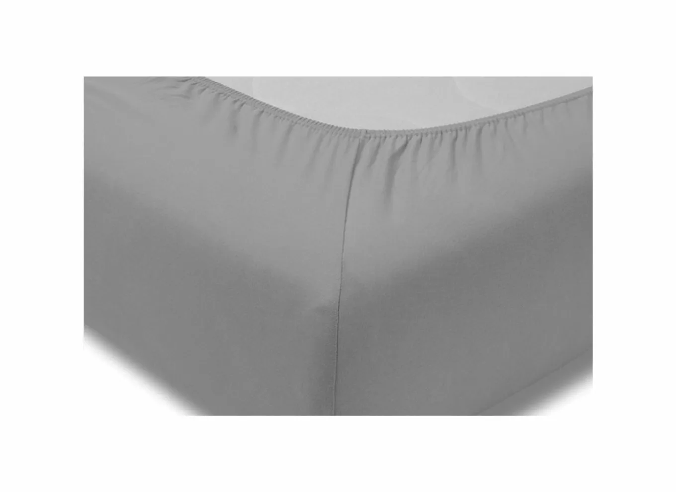 Hoeslaken 90/120x200/220cm jersey katoen grijs