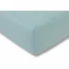 Hoeslaken 90/120x190/220cm jersey katoen aqua