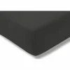 Hoeslaken 90/120x200/220cm jersey katoen antraciet