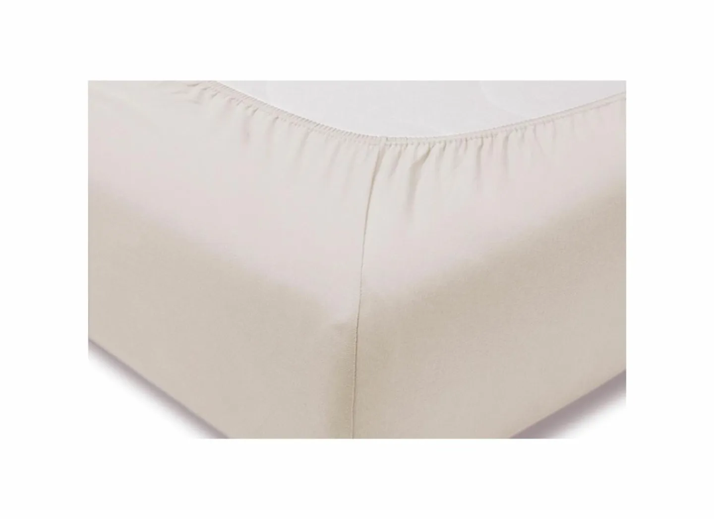 Hoeslaken 90/120x200/220cm jersey katoen greige