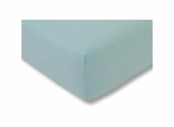 Hoeslaken 140/160x200/220cm jersey katoen aqua