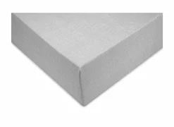 Hoeslaken 90x200cm katoen dove grey