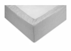 Hoeslaken 140x200cm katoen dove grey