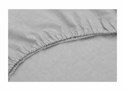 Hoeslaken 160x200cm katoen dove grey