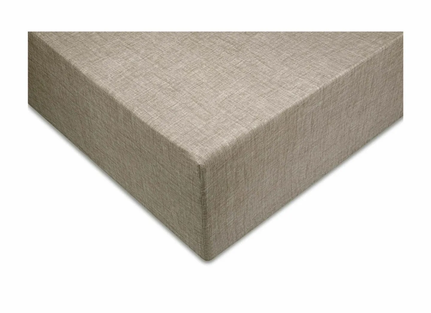 Hoeslaken 90x200cm katoen palm taupe