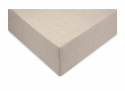 Hoeslaken 180x200cm katoen zandbeige