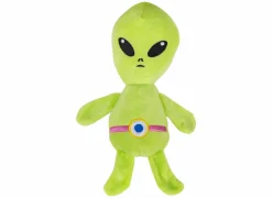 Hondenspeelgoed Alien 24cm - stof - groen