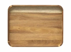 Houten dienblad 40x30cm - MDF & acacia hout - bruin