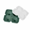 Ijsblokjesvorm diamant 12x12x14cm - platinum silicone - forest green