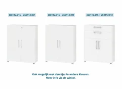 Inbouwset Prima 83x36x105cm - decor - wit