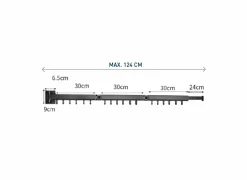 Galico Inklapbaar wanddroogrek 124cm