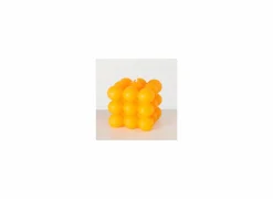 Kaars Bubble paars oranje roze