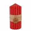 Cosy & Trendy Kaars Ribble Ø7x14cm - paraffine - rood