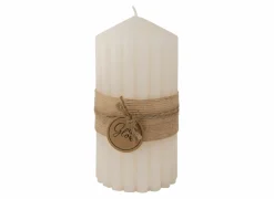 Cosy & Trendy Kaars Ribble Ø7x14cm - paraffine - crème