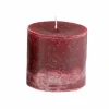 Kaars Ø10xH10cm - burgundy