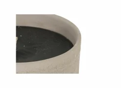 Kaarsenhouder beton Ø18x10cm - terracotta - grijs