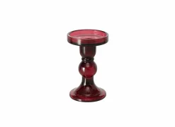 Kaarsenhouder Lune H14cm rood groen
