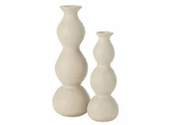 Kaarsenhouder Olina H37,5cm - keramiek - crème