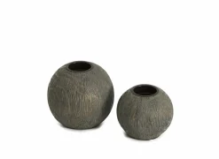 Kaarsenhouder San H11cm grijs