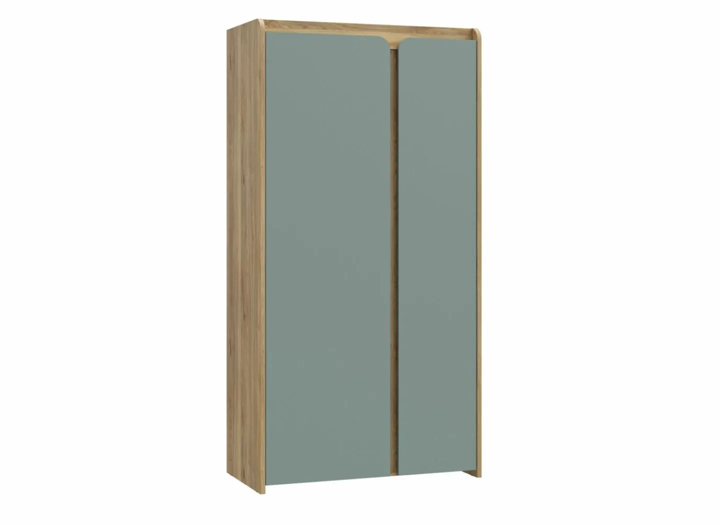 Kast Hoa 105x53x205 - decor - mauvella eik & groen