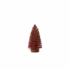 J line Kerstdecoratie Kerstboom met bessen H14cm - kunststof - rood
