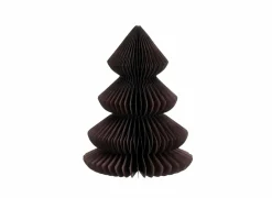 Kerstdecoratie Kerstboom 16x22cm - MDF - donkerpaars