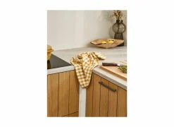 Cosy & Trendy Keukenhanddoek Stoff 70x50cm - katoen - amber set van 3