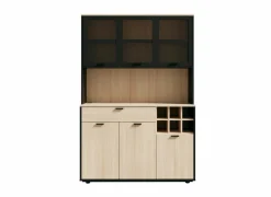 Keukenkast Mantek 120cm - decor - riva eik & zwart