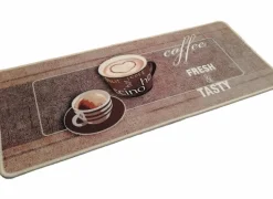 Keukenloper Coffee 120x50cm - stof - bruin