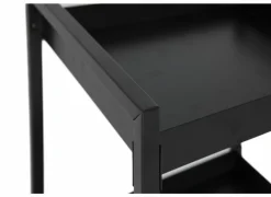 Keukentrolley Avosani 33,7x33,7x77cm - metaal - zwart