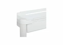 Keukentrolley uitrekbaar 37,5x15x78,5cm - kunststof - wit