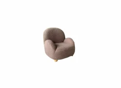 Kinderfauteuil Alps bouclé stof grijs