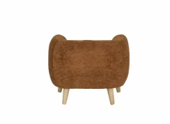Kinderfauteuil Hush 54x44x41cm - polyestervezel - cognac